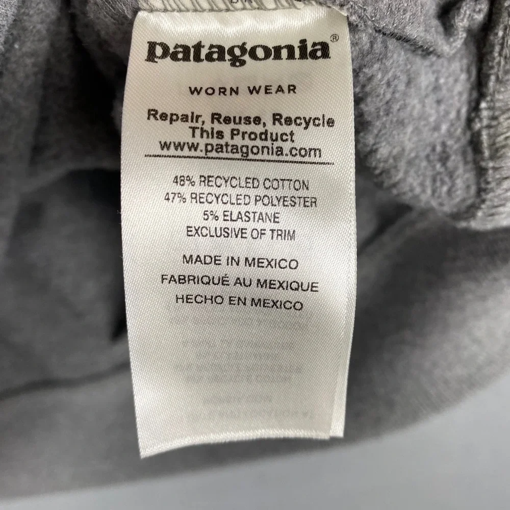 Patagonia Uprisal Crew Fitz Roy Bear Graphic Regular Fit Sweatshirt Women L Gray - Picture 6 of 9